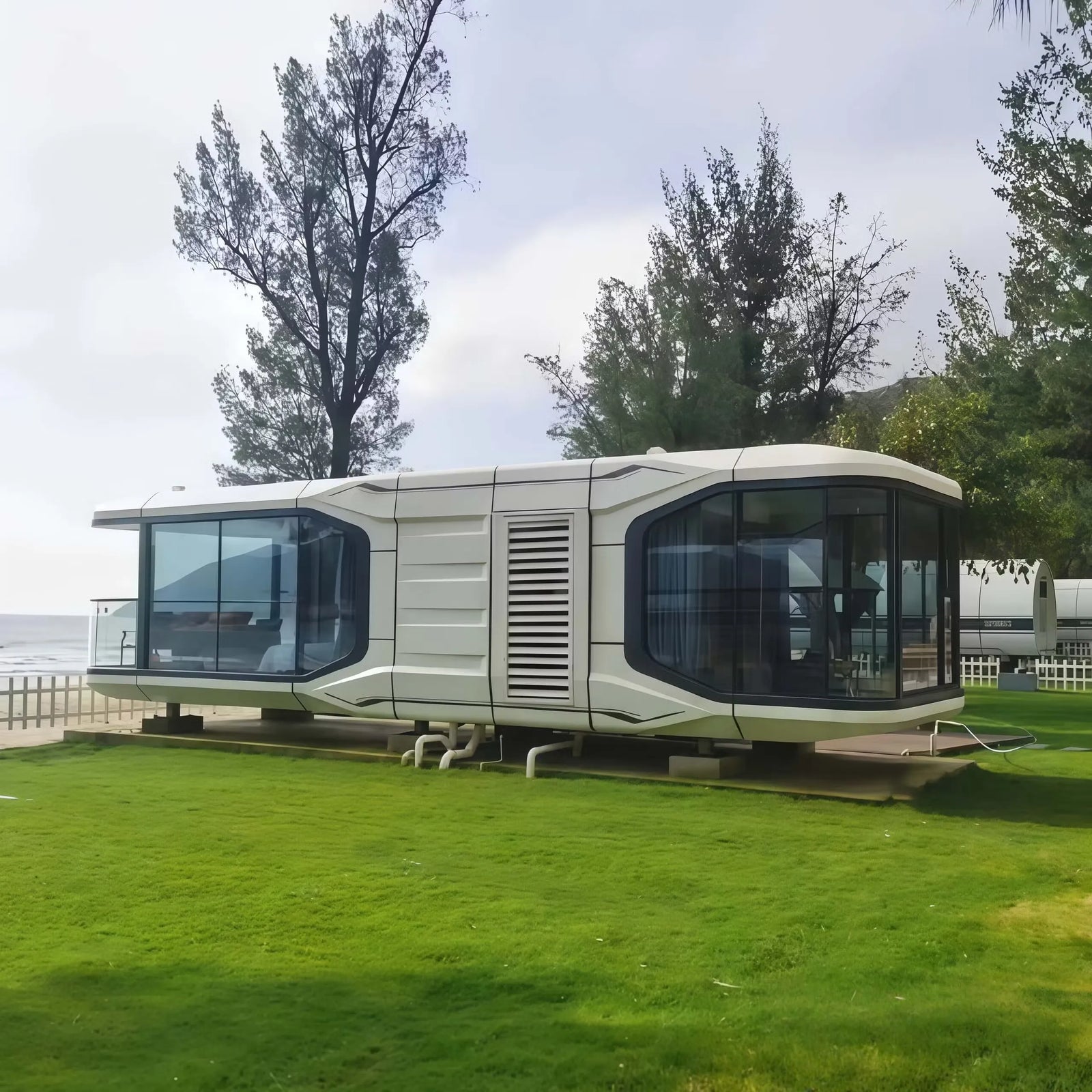 Luxuriöses mobiles Kabinenhaus im Space-Pod-Stil
