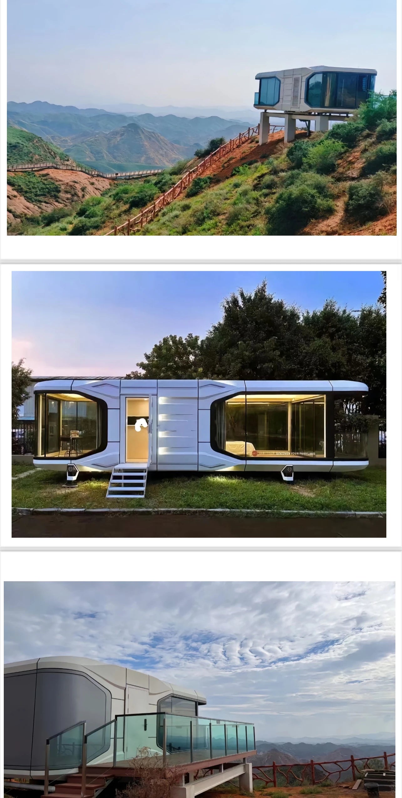 Luxury Space Capsule Container House for Resort and Camp