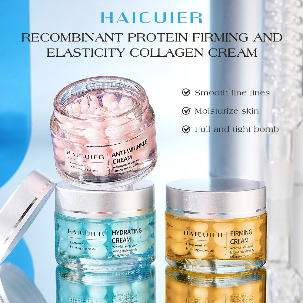 Wholesale Custom logo Korean Skin Care Products Face Cream & Lotion Anti-wrinkle Firming Collagen Facial Cream for Women Beauty