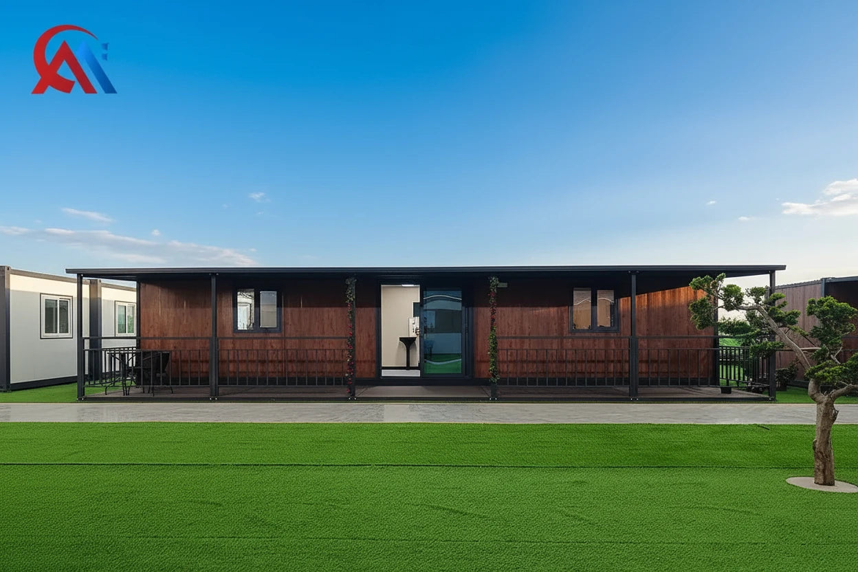 Turnkey Prefab House Modular Home 40Ft for Family Living, Backyard Adu, Ready to Move In, Insulated Steel Frame Build Kit