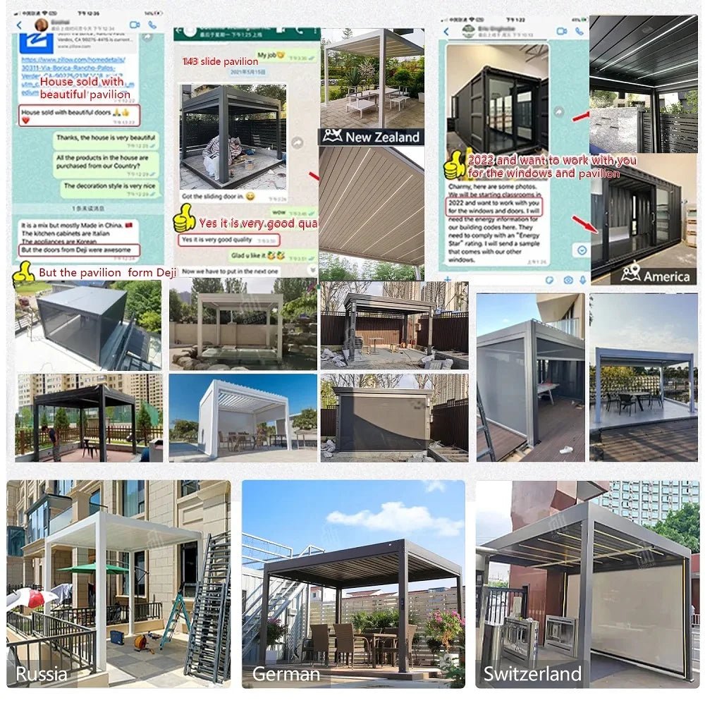 Gartenpergola aus Aluminium - Mixshoponline12