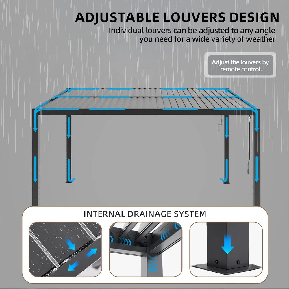 Gartenpergola aus Aluminium - Mixshoponline12
