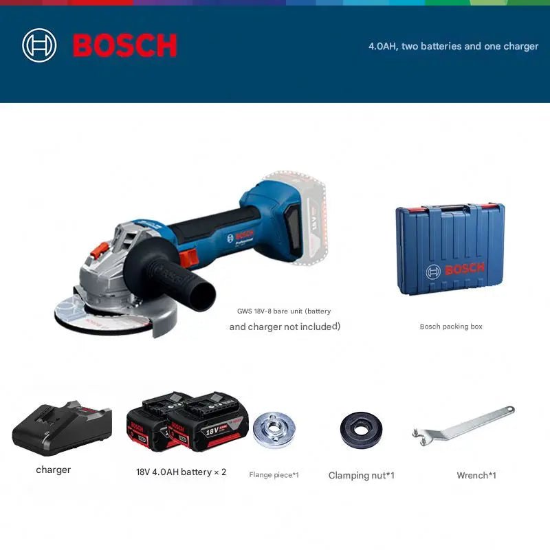 GWS18V-8 Akku-Winkelschleifer 18V Brushless – Kraftvoll, Präzise und Kabellos Erledigen Sie Schneid-, Schleif- und Trennarbeiten mühelos mit dem GWS18V-8 18V Akku-Winkelschleifer. Der leistungsstarke bürstenlose Motor (Brushless) sorgt für maximale Effiz - Mixshoponline12