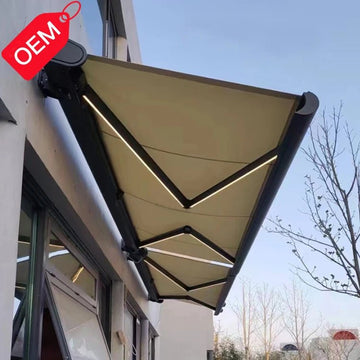 Motorisierte, ausfahrbare Terrassenmarkise - Mixshoponline12