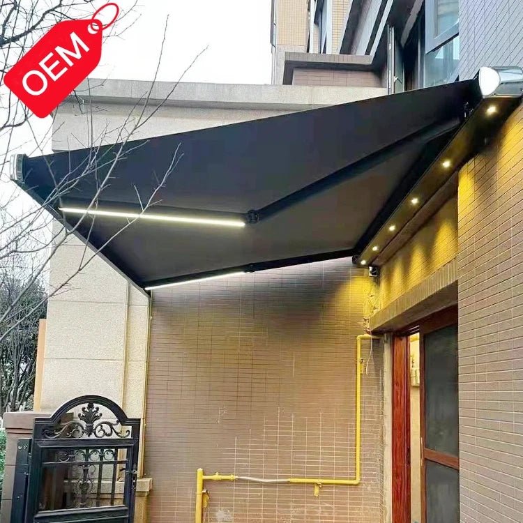 Motorisierte, ausfahrbare Terrassenmarkise - Mixshoponline12