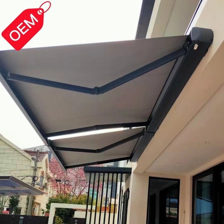 Motorisierte, ausfahrbare Terrassenmarkise - Mixshoponline12
